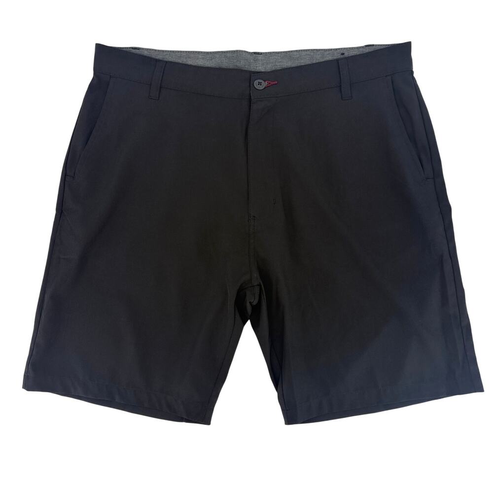 Ron Jon Surf Shop Hybrid Board Shorts Swim Trunks Size 36 Solid Black